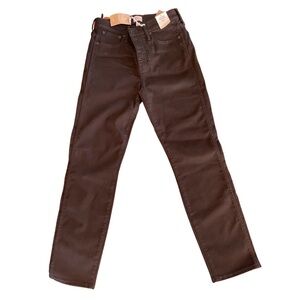 NWT J.Crew Vintage Straight jeans Black Size 28